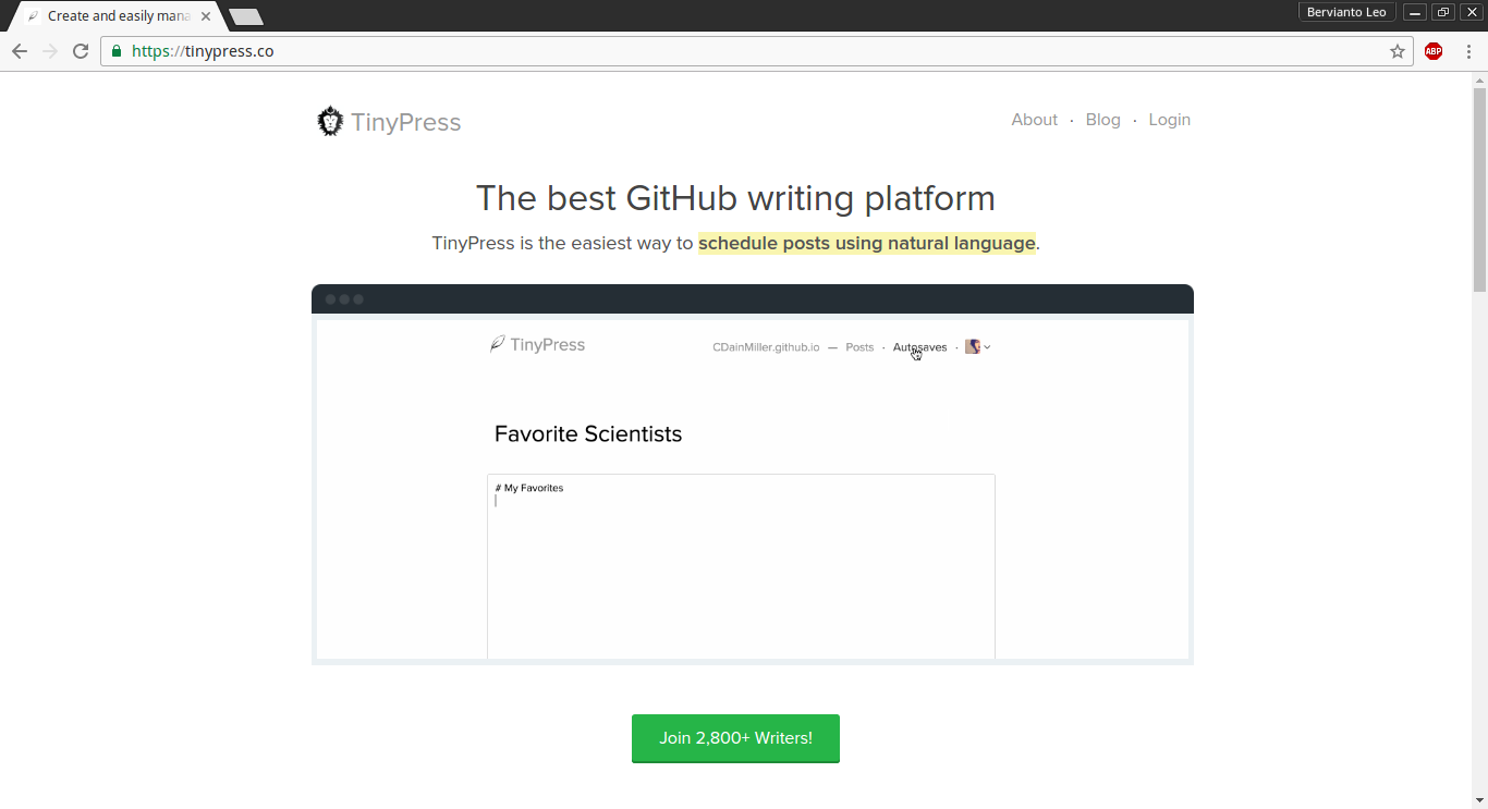 Landing Page